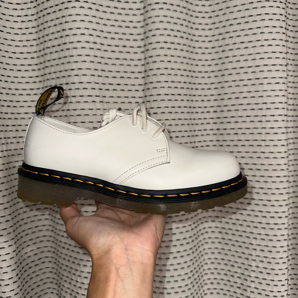 Dr. Martens White Leather Oxford Shoes - Picture 7 of 8